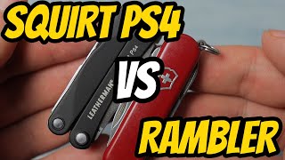 Leatherman Squirt PS 4 vs Victorinox Rambler  Keychain multi tools [upl. by Ernaline]