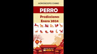 HOROSCOPO CHINO ENERO 2024 SIGNO PERRO 🐕 [upl. by Ollopa]