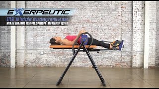 4575  EXERPEUTIC 975SL ‘All Inclusive’ Inversion Table with Ankle Cushions SURELOCK and iControl [upl. by Stein17]