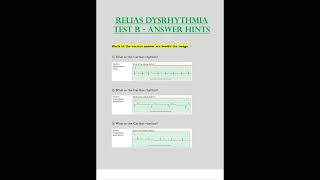 RELIAS DYSRHYTHMIA TEST B ANSWER HINTS ALL CORRECT EN VERIFIED 100 LATEST 2023 2024 [upl. by Lizabeth336]