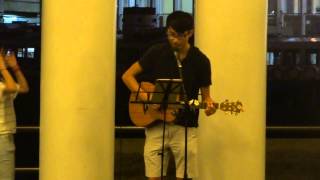 Cover 古巨基〖第二最愛〗尖沙咀海旁 Busking 20150614 [upl. by Yerdna]