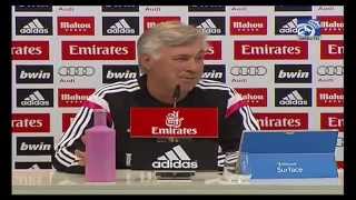 Real MadridFC Barcelona Conferencia de prensa de Carlo Ancelotti previa [upl. by Aliza]