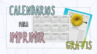 CALENDARIOS PARA IMPRIMIR GRATIS  Calendarios personalizados con fotos [upl. by Aneleh]