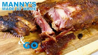 SLOW COOKER PORK RIBS  THROW amp GO  EASY RECIPES [upl. by Urba]