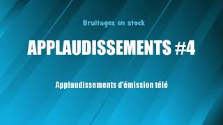 APPLAUDISSEMENTS 4 Public de télé bruitage gratuit [upl. by Nadean948]