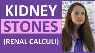 Kidney Stones Renal Calculi Nursing Lecture Symptoms Treatment Causes NCLEX [upl. by Fulmis]