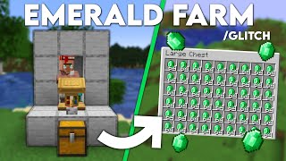 Minecraft INFINITE Emerald Farm  120 Emerald Farm Tutorial [upl. by Ietta]