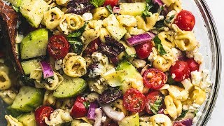 Greek Tortellini Pasta Salad [upl. by Meryl635]