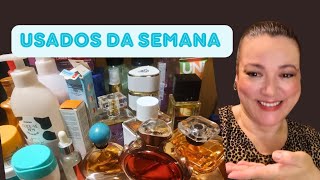 USADOS DA SEMANA perfumes hidratantes body splashes skincare e mais [upl. by Lil985]