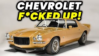 12 UGLIEST Chevy Muscle Cars In History [upl. by Loss]