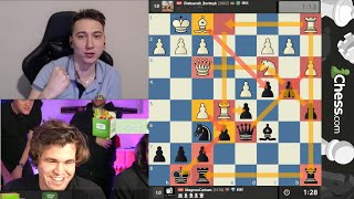 Chess PARTY GM Oleksandr Bortnyk vs GM Magnus Carlsen [upl. by Hamnet]