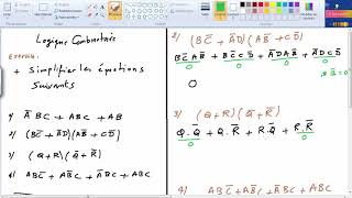 Logique combinatoire  Exercice corrigé 2 simplification par algèbre de boole [upl. by Huskamp646]