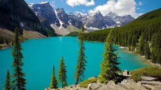 LAGO MORAINE Y EL VALLE DE LOS DIEZ PICOS CANADA [upl. by Eelnodnarb124]