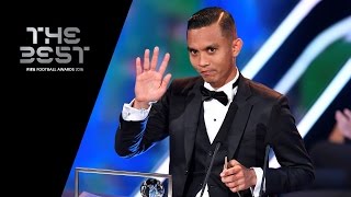 THE FIFA PUSKAS AWARD 2016  Mohd Faiz Subri WINNER [upl. by Lamrej888]