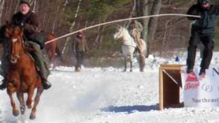 Thrilling Extreme Horse Ski Joring Races [upl. by Robyn]