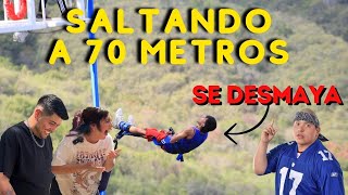 A 70 METROS DE ALTURA EN EL BUNGEE SOY YOSI SE DESMAYA [upl. by Eevets232]