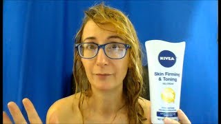 Review of Nivea Skin Firming amp Toning Gel Cream [upl. by Namilus]