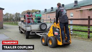 Transport  Trailer coupling  SHERPA miniloaders [upl. by Letizia]