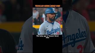 A sunflower seedeating fan at a home run Teoscar Hernandez mlb mlbtheshow losangelesdodgers [upl. by Ttayh874]