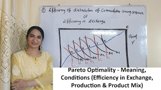 Pareto Optimality  Meaning Conditions Efficiency in Exchange Production amp Product Mix [upl. by Kenneth906]