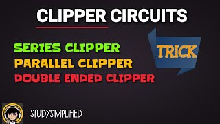 Clipper circuit  seriesparallel and double ended clipper sums by TRICK [upl. by Morissa]