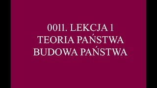 LEKCJA 1  TEORIA PAŃSTWA cz 1  Matura z WOSu 2018 [upl. by Elleinahc]