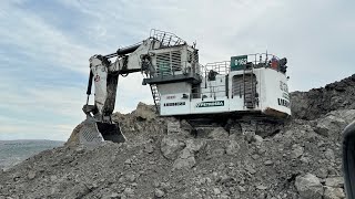 Best performance Liebherr R9350 litronic Loading Hd 785 komatsu [upl. by Nuahsed]