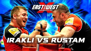 Irakli Zirakashvili vs Rustam Babayev  East vs West 95kg Right Arm Match [upl. by Hsur]