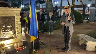 Holodomor Memorial Event 2024 Rabbi Jacob Benzaquen speech and prayer  UAFloridaorg [upl. by Nidak838]