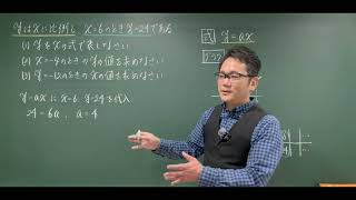 中1数学【比例と反比例19】比例の式 [upl. by Kerwinn]