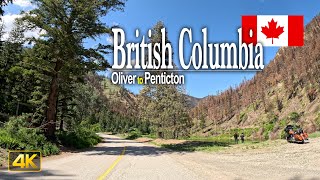 Backroad drive from Oliver to Penticton in British Columbia Canada 🇨🇦 [upl. by Sholes810]