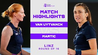 Alison Van Uytvanck vs Petra Martic  2023 Linz Round of 16  WTA Match Highlights [upl. by Willetta]