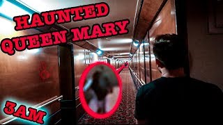 CREEPY GHOST HAUNTING IN QUEEN MARY SHIP ROOM B340  GHOST HAND PRINTS FOUND IN THE ISOLATION ROOM [upl. by Xilef]