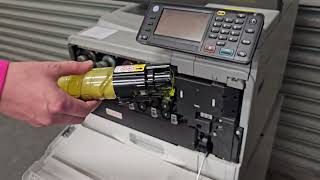 Replacing Toner Ricoh MP C305 [upl. by Retsbew]