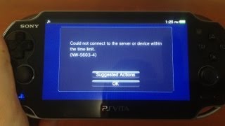 HOW TO FIX PSVita Not Connecting Online Anymore [upl. by Zysk545]