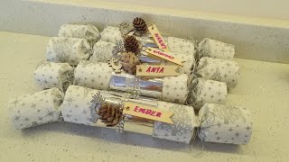 Home made reusable Xmas crackers with a snap  a how to guide [upl. by Hibbs488]