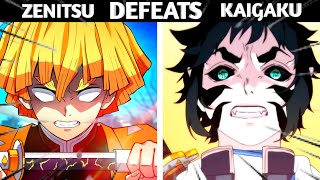 Zenitsu Become Hashira Level In Infinity Castle Arc 😱zenitsu Vs Kaigaku  Hindi [upl. by Ketchum]