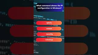 Command to Show IP Configuration in Windows computerbasics [upl. by Homerus605]
