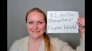 Video 1112 Karense kommenterer klagebrev på B2 nivå om stenging av bibliotek [upl. by Nolaf]