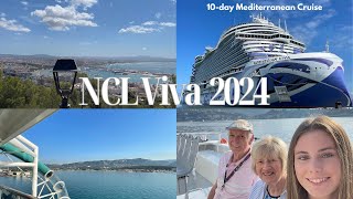 NORWEGIAN CRUISE LINE 🛳 NCL VIVA 2024 💙  10 day mediterranean cruise gokarting and 10 ports ☀️✈️ [upl. by Solon]