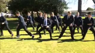 Haka by the students at Park House School Newbury [upl. by Ahsirtak982]