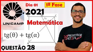 UNICAMP 2021 Gabarito Matemática  Dia 1  Questão 28  Trigonometria [upl. by Barn420]