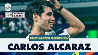 quotI Just Wanted To Jump Back On To Courtquot  Carlos Alcaraz Reflects On His Victory Over Monfils [upl. by Adolf504]