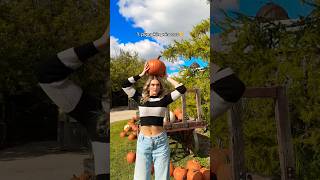 pumpkin patch photoshoot ideas🎃📸 shorts pumpkin photoshoot pose halloween girl october [upl. by Weiman]