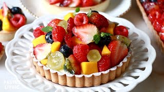 How To Make AMAZING Fruit Tart From Scratch [upl. by Hermia]