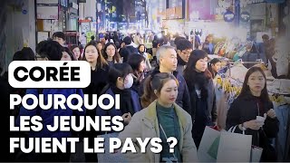 Corée  pourquoi les jeunes fuient le pays [upl. by Enram]