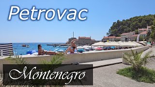 Petrovac  Montenegro  Summer 2023 August  virtual travel [upl. by Annnora]