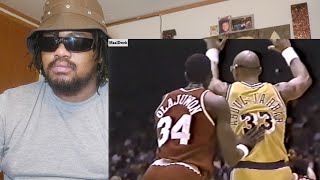 BIG CLASSIC Kareem AbdulJabbar Vs Hakeem Olajuwon 1989 Reaction Video [upl. by Rebba]