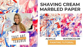 How to Marble Paper with Shaving Cream [upl. by Mcculloch660]