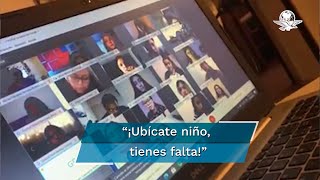 Exhiben a maestra maltratando alumnos en clases online [upl. by Aniat]